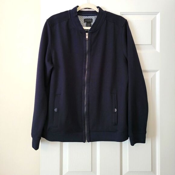 NWOT Magaschoni navy jacket L